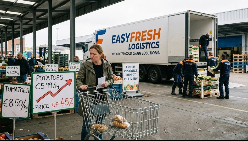 Easyfreshglobal's tweet photo. Global food prices are at their highest in nearly four years as wheat and maize prices rise.

The UN expects global cereal trade to fall 3.5% in 2026/27 amid Black Sea shipping constraints and limited transport alternatives. 
For transport solutions: https://t.co/epQMtCQIfL https://t.co/TyXSNlUCGF