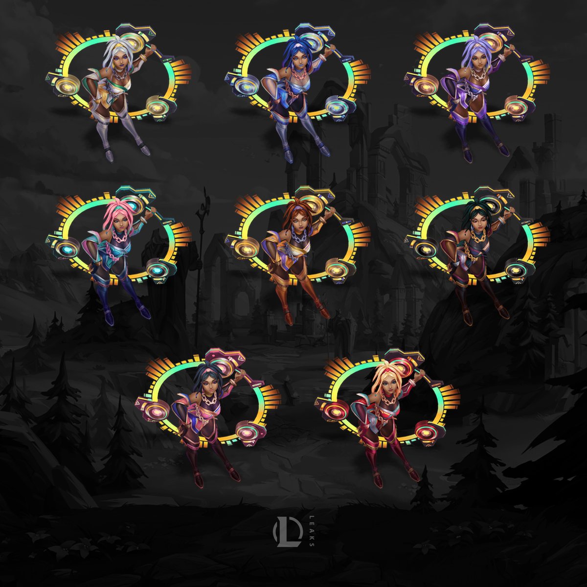 LeagueOfLeaks's tweet photo. True Damage Know My Name Chromas ‼️

• Akali
• Ekko
• Qiyana
• Senna https://t.co/rUMOW4lZyv