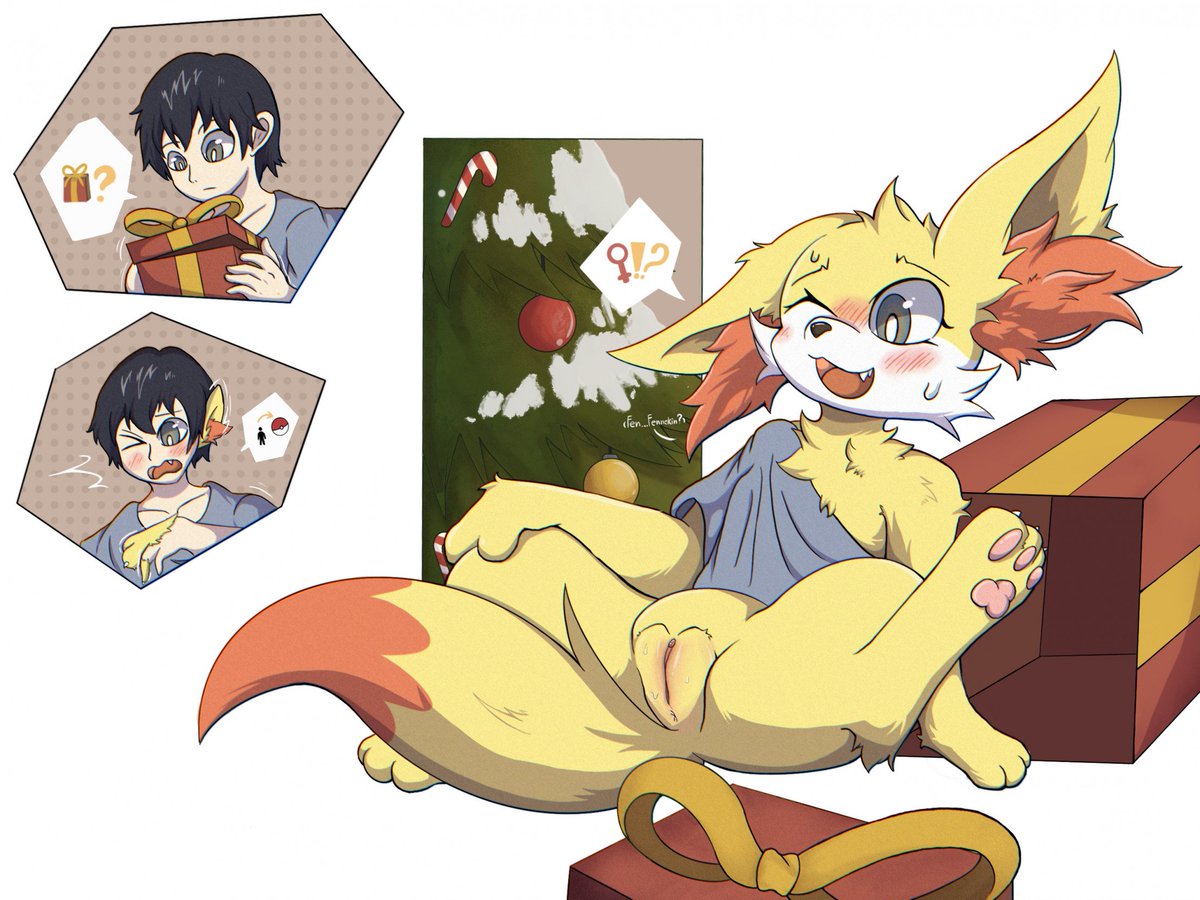 oshokuNSFW's tweet photo. TF/TG Fennekin 
A wonderful gift on a special day! Who wouldn't love one? But be warned, your request might come with a price to pay a price in the form of cute and heat

Hi! This is some of my nsfw commissions art I want to share~
#Transfur https://t.co/LT3MNTjfEW
