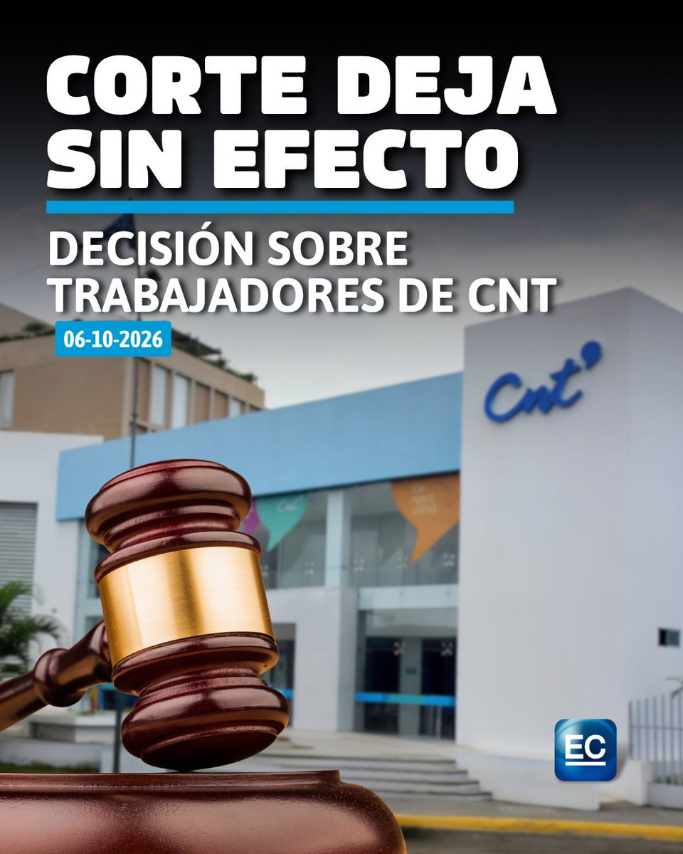 elcomerciocom's tweet photo. ⟫ https://t.co/J1NXelpxqb | ⚖️ La Corte Constitucional trató los pagos colectivos a servidores de carrera de CNT https://t.co/53pSmZKFHB