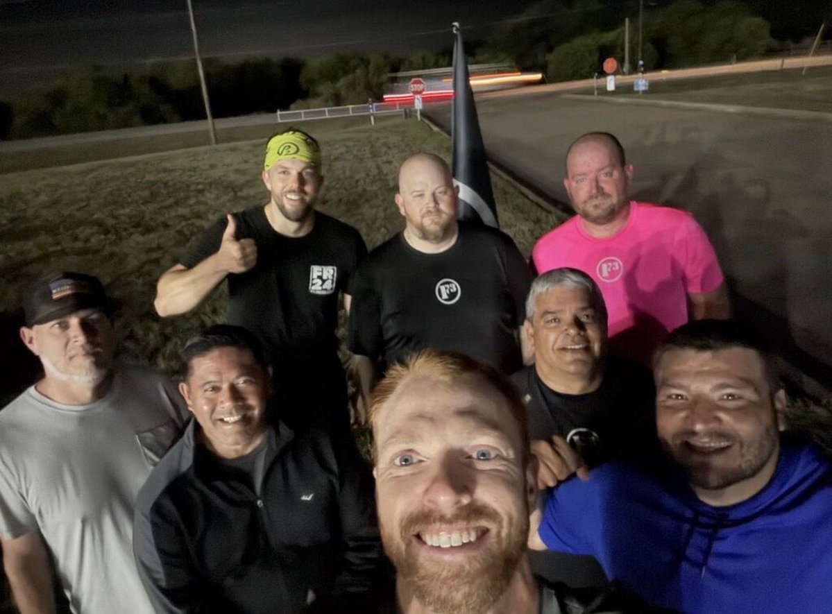 F3Waco's tweet photo. 8 at The Den this morning. Fitness. Fellowship. Faith. Getting after it in the gloom and starting the day the right way. 💪🔥 #F3Waco #254F3 #FitnessFellowshipFaith #TheDen #F3Nation https://t.co/t06Uali9Y1