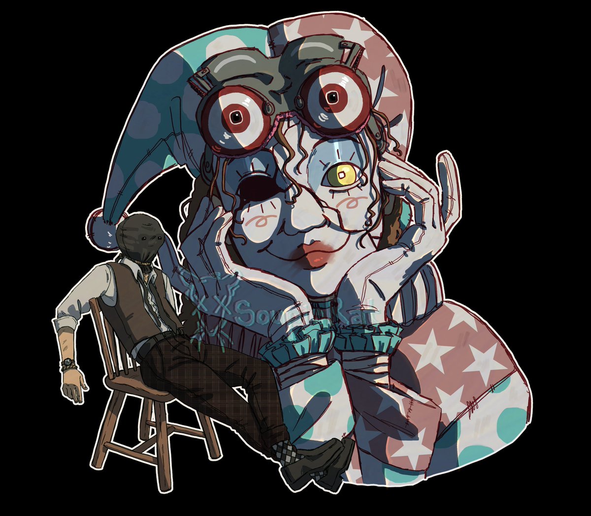 SoupieRat's tweet photo. dw Pat, no one is gonna even approach your scary ahh German shepherd #outlasttrials #reagents https://t.co/Tm2kv00KWJ