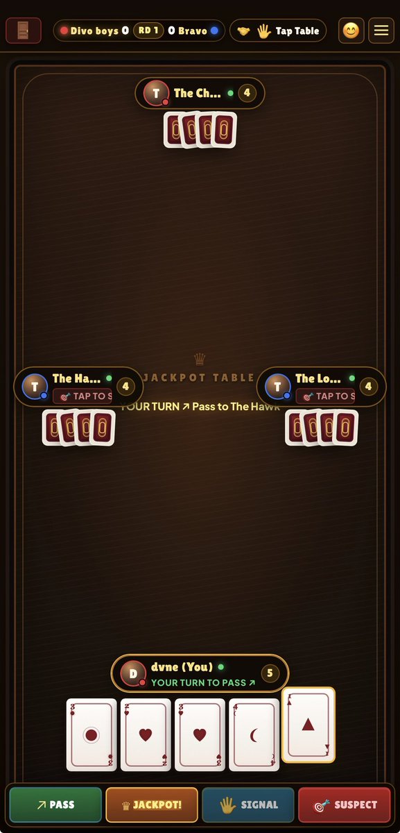 divo_dev's tweet photo. If you grew up playing WHOT JACKPOT, you already know this!

We used to play this game everywhere. Secret signals, fake signals, suspecting your guy and shouting JACKPOT when you finally get four.

I just put the whole thing online.

You can now play Jackpot with your friends from anywhere. No download.

https://t.co/jd1hiVL9Ev