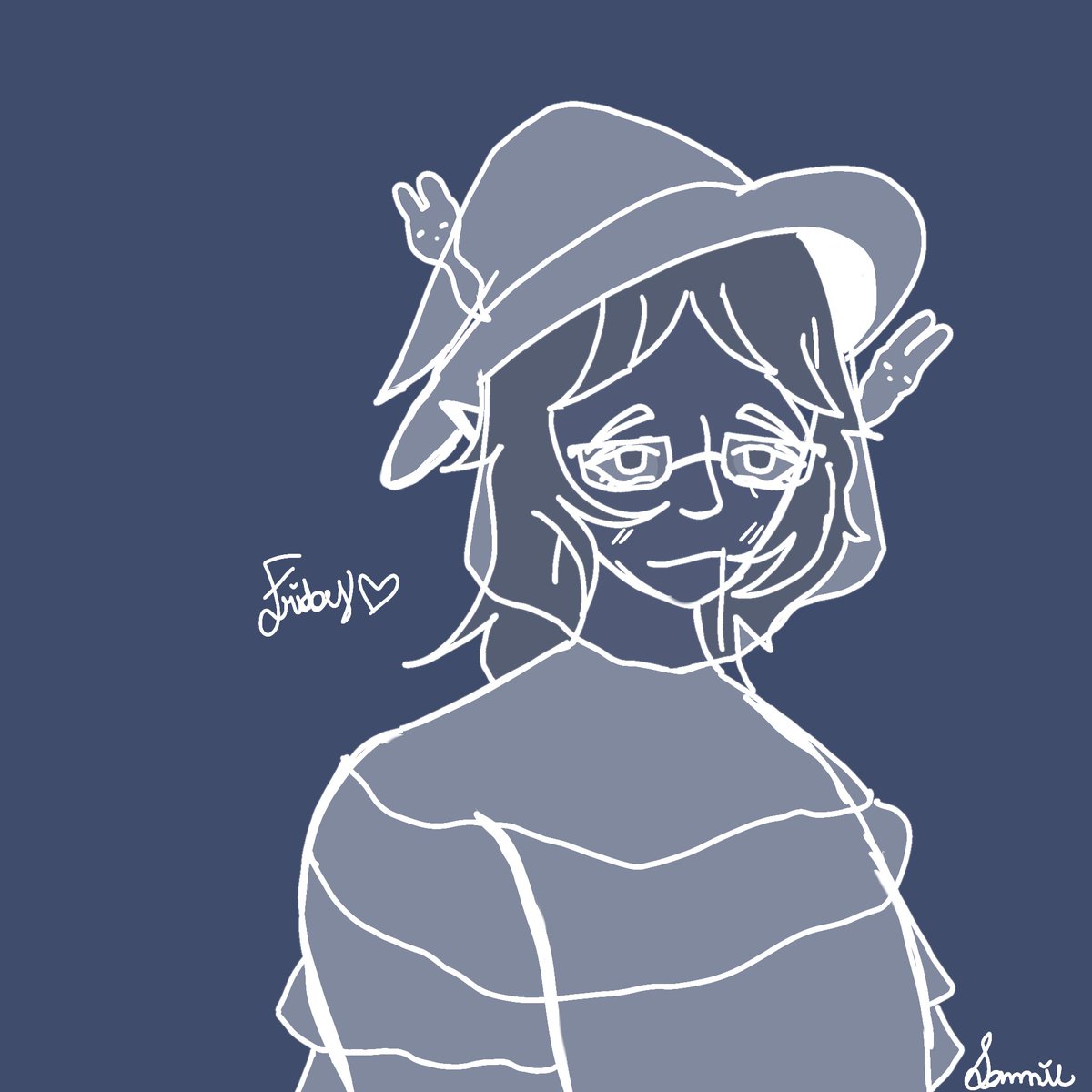 SunlightFey's tweet photo. Small doodle for @fridayis_bored !!!!! Based on the cutsey ghost avatar u made 🤍👻 https://t.co/sahi1nkCJu