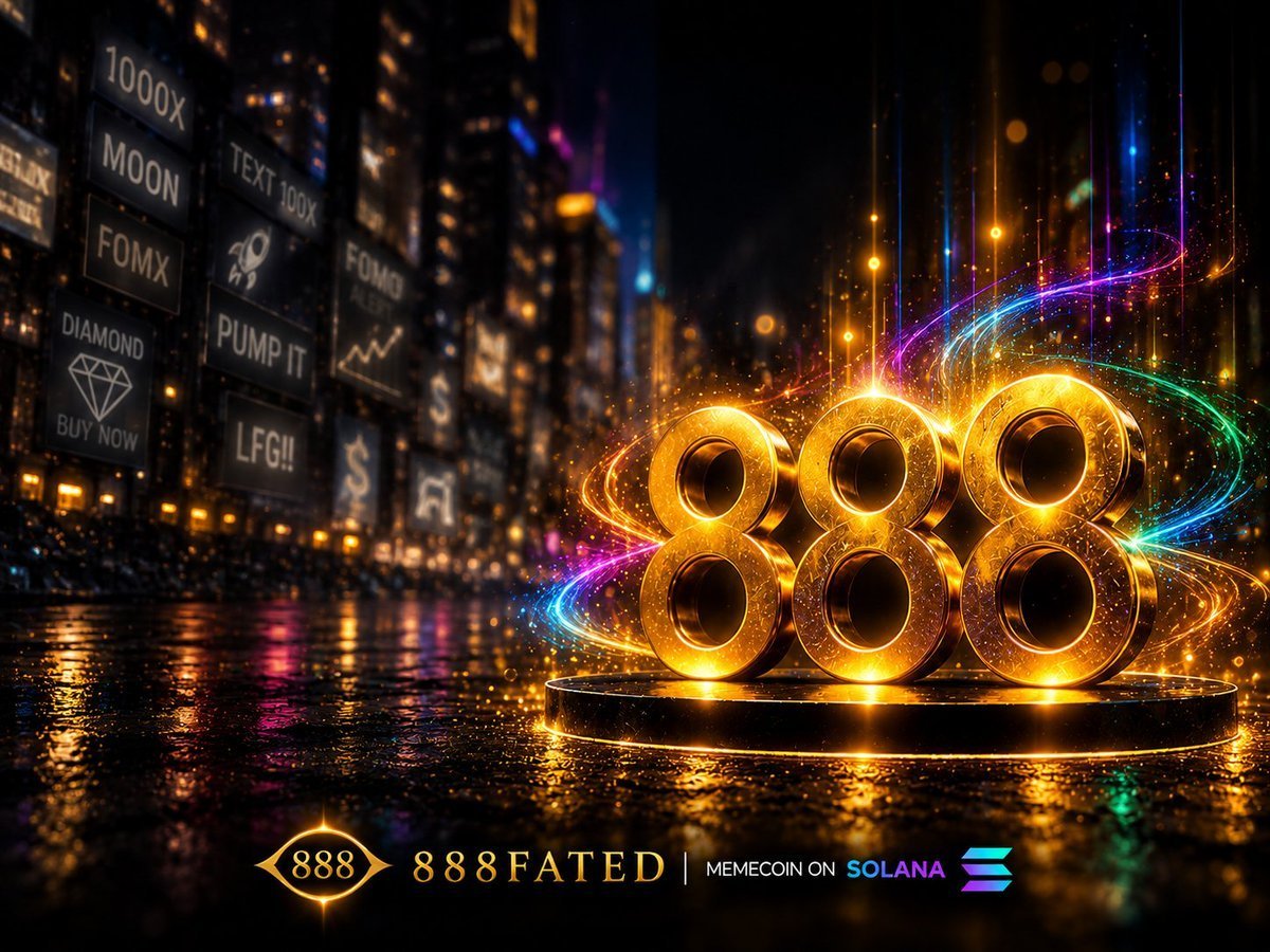 888fated_coin's tweet photo. Let the market chase noise.

Put your attention where you want your future to grow.
Abundance. Prosperity. Opportunity.
Choose your frequency.
$888FATED ♾✨ https://t.co/xvaWcp9Tea