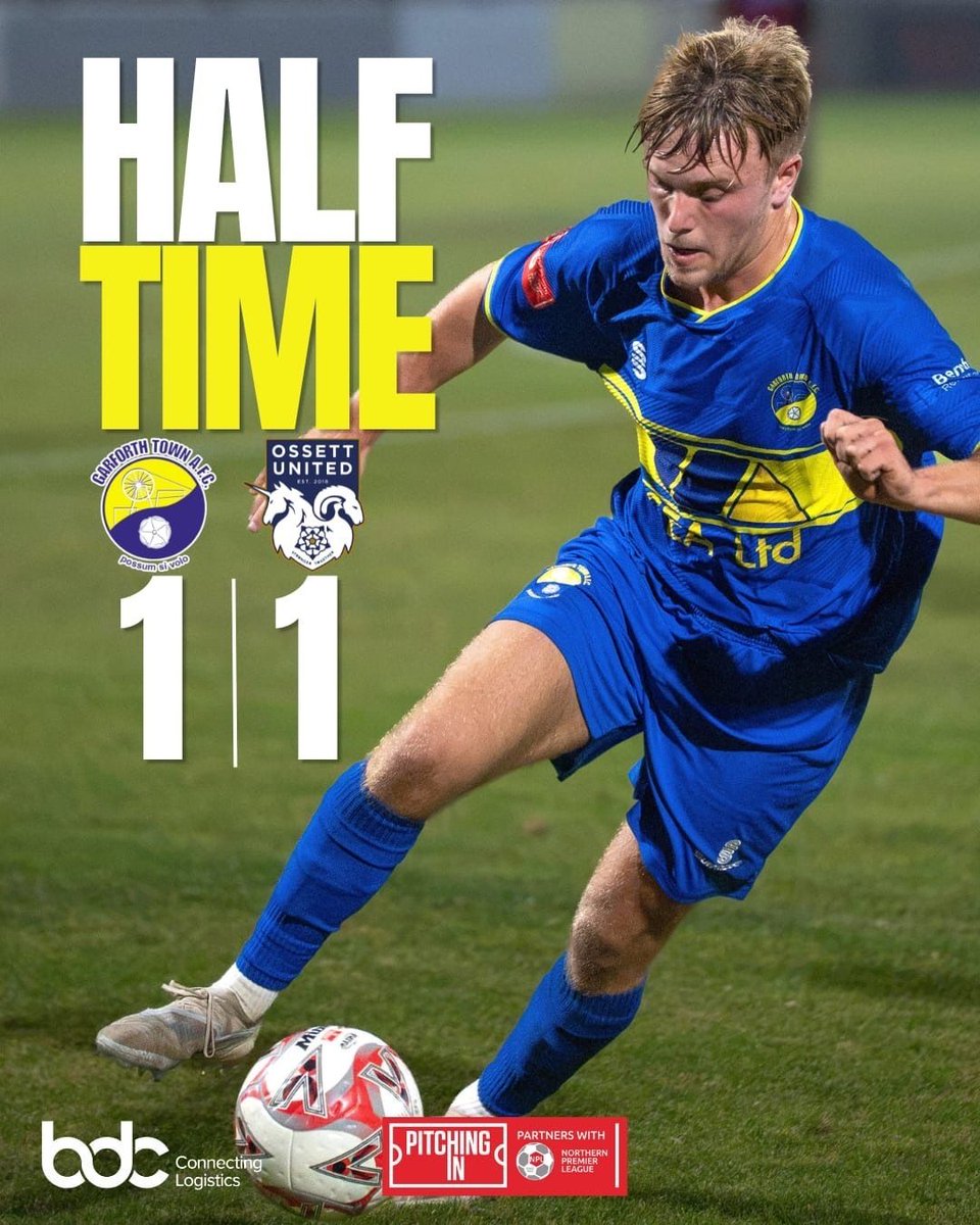 TheGarforthTown's tweet photo. HT | The Miners go into the break level with the visitors, following a first-half filled with refereeing controversy.

#GTAFC #OssettUnited #nonleague https://t.co/Tl8DCgPVgq