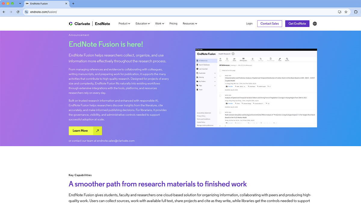 NDLibraries's tweet photo. RefWorks users at Hesburgh Libraries will notice the citation manager is now named EndNote Fusion. Functionality, existing data, and workflows have not changed—only the name, colors and a refreshed design.

Learn more at the EndNote Fusion Help Center: https://t.co/Wzq0MXIZZP https://t.co/CjXRvkLwxd
