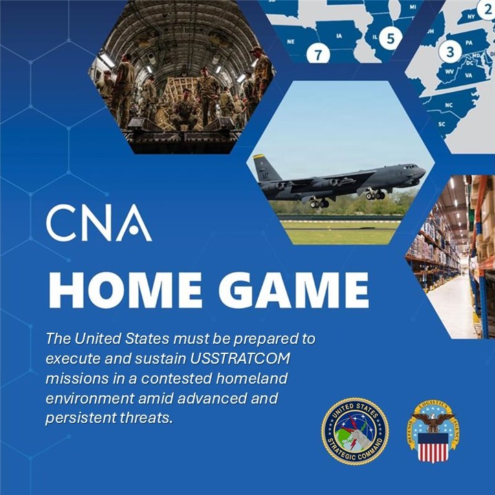 CNA_org's tweet photo. CNA welcomed more than 100 attendees from across the USG interagency and more than 50 organizations to our headquarters to play HOME GAME. This wargame engaged participants on the critically important topic of sustaining vital US missions in the event of our homeland facing active disruptions. Our team leveraged its deep expertise in wargaming and our relationships across the interagency to support the Department of War and our whole-of-government partners in this critical endeavor.