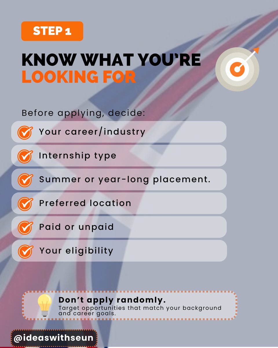 IdeasWithSeun's tweet photo. UK 2027 INTERNSHIPS ARE STARTING TO OPEN! 🇬🇧🎓

If you’re a student, recent graduate or someone looking to gain UK work experience, NOW is the time to start preparing.

Some 2027 programmes are already accepting applications, while others will open later in 2026 or in early 2027. https://t.co/sQzJuCtBQQ