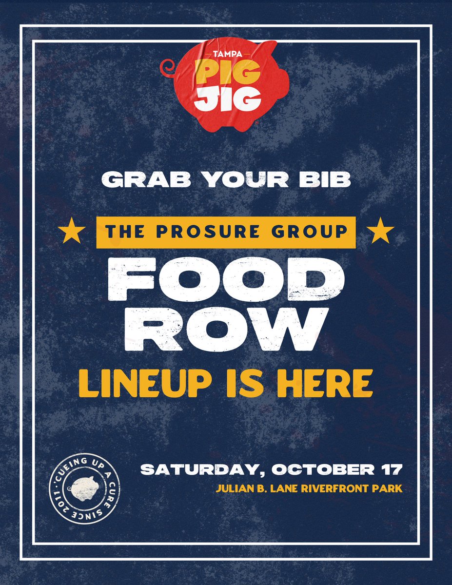 TampaPigJig's tweet photo. Food Row is bringing the flavor to the 2026 Tampa Pig Jig! 🤤 From BBQ favorites to sweet treats, your taste buds are in for a good time. https://t.co/nwd71h0XAz