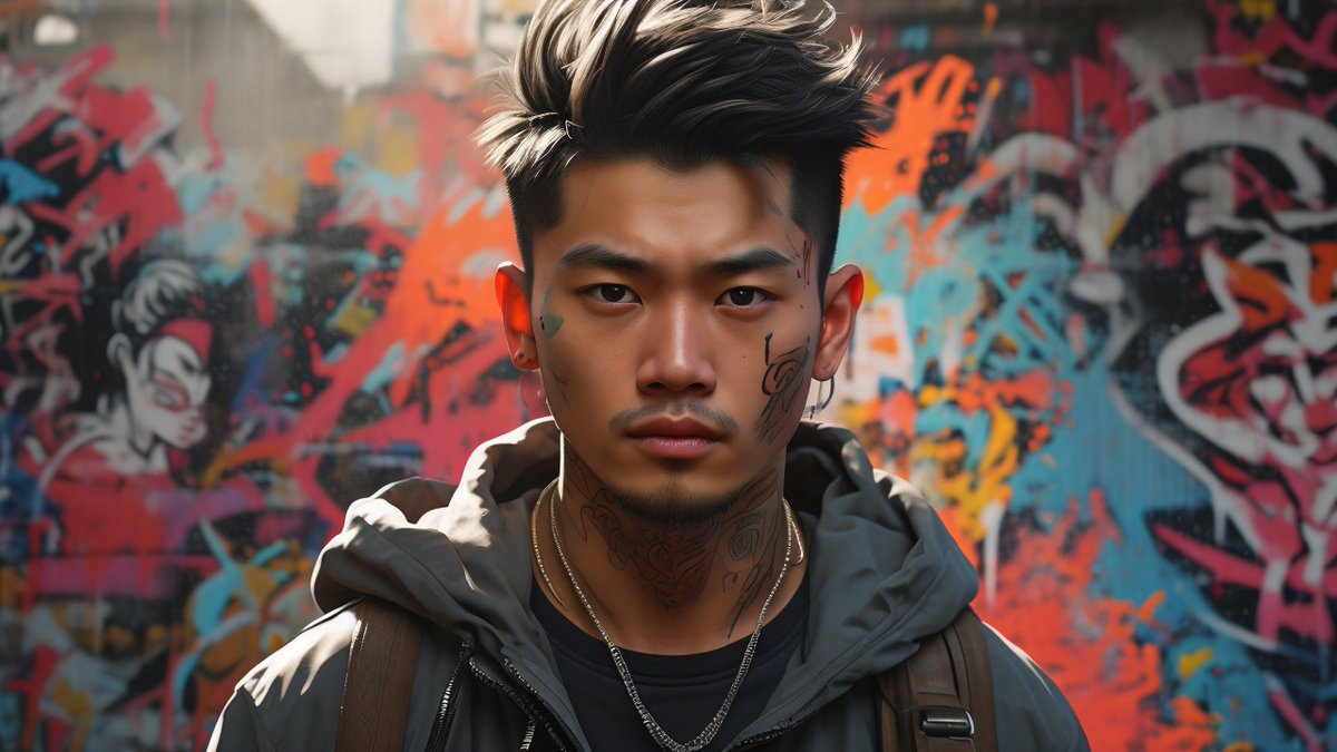 PNendey's tweet photo. This guy's epic style is next-level—so awesome it's simply 豪毙! The quiet 静 in his vibe pairs perfectly with his tough 钢 look, total standout. https://t.co/gSa4WGBG84