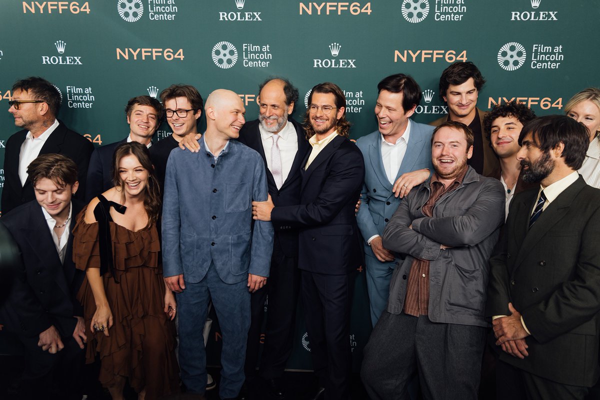 TheNYFF's tweet photo. Human after all 💜 A heartfelt thanks to Luca Guadagnino, Andrew Garfield, Yura Borisov, Ike Barinholtz, Cooper Hoffman, Jason Schwartzman, Damon Albarn, and the entire team for sharing the world premiere of ARTIFICIAL at #NYFF64! https://t.co/M0u66AkjpF