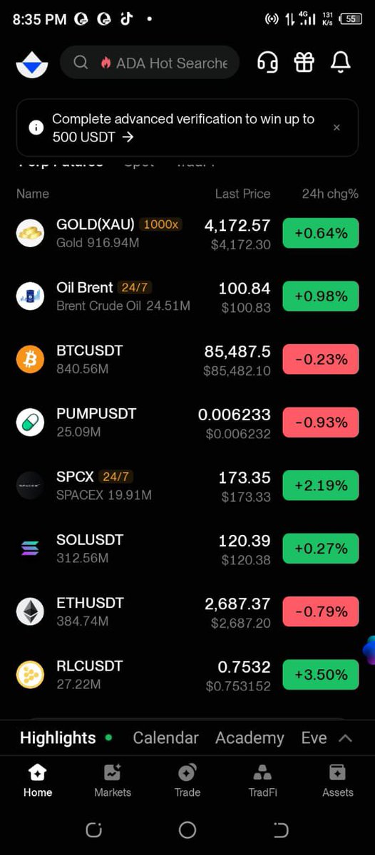 adama17389's tweet photo. I used to have different apps for everything, Crypto, Stocks, charting, payment, Total clutter. Then I actually explore BingX and it turned out to be Way beyond $BTC , other assets like stocks, indices, Gold, FX, commodities, AI spending card, AI research tools and even pre-IPO RWA.
Im beginning to think that having all your asset in one place could be a game changer. I can now see BingX isn't just a crypto app anymore.. What is your experience on this