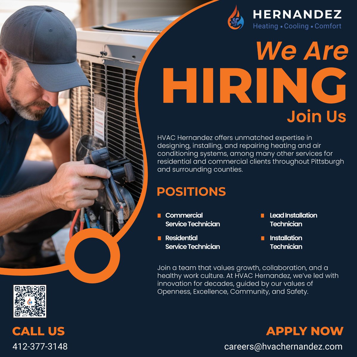 hvachernandez's tweet photo. Careers at HVAC Hernandez
At HVAC Hernandez, our employees are the foundation of our success.
#hvachernandez #hernandezhvac #hernandezheatingandcooling #repairs #maintenance #replacements #installations #servicetech #hvaccareers #boilers #heatpumps #hvacjobs https://t.co/1RNQjmXrFG