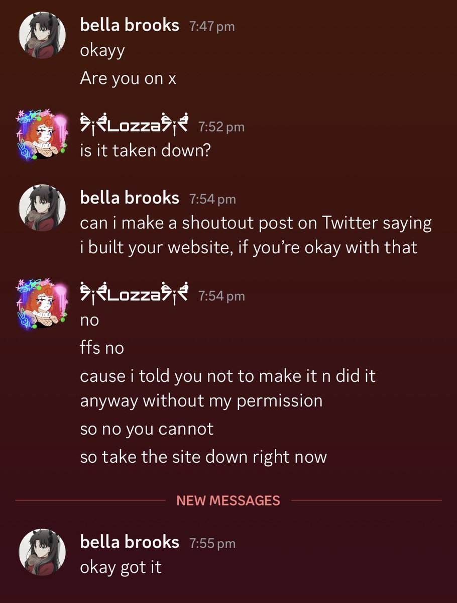 octolozzax_x's tweet photo. i don't usually post on here but i just wanted to say, do not trust this person! she has took my art from my comm card and put it all on a website called Vercel. which is an ai powered. i have told her to take it down multiple times to which she's blocked me on discord! https://t.co/1ivzqoZqFf
