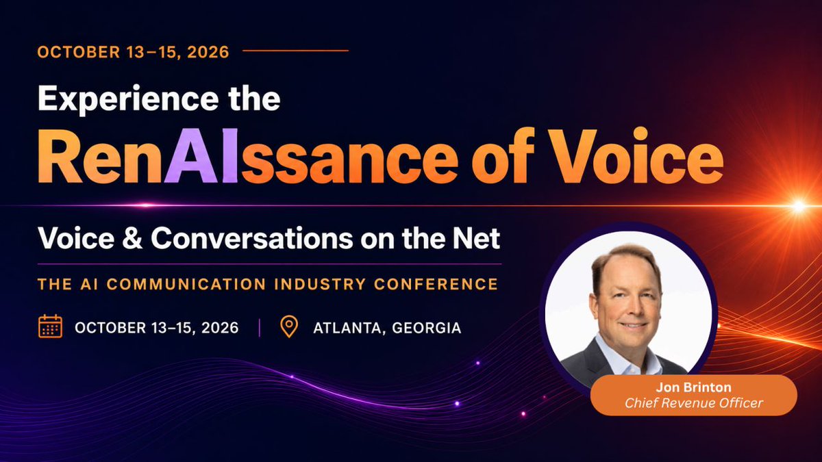 netsapiens's tweet photo. Heading to Atlanta for The RenAIssance of Voice: Voice and Conversations on the Net? Our Chief Revenue Officer Jon Brinton is taking the stage on Wednesday Oct 14 for "When Conversations Become Assets". 

Learn more: https://t.co/EFaW8Cn31Z

#Crexendo #PoweredbyNetSapiens $CXDO https://t.co/vLORxVoJ77