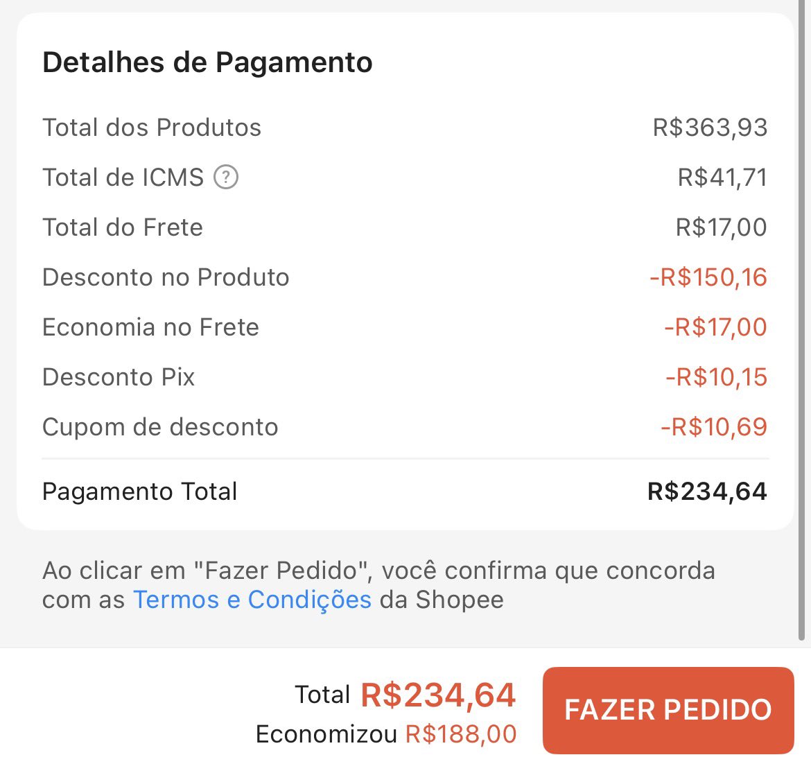 ariddya's tweet photo. NENHUM DESSES VALORES BATEM VSF SHOPEE DO CARALHO https://t.co/iXtMrKeUJE