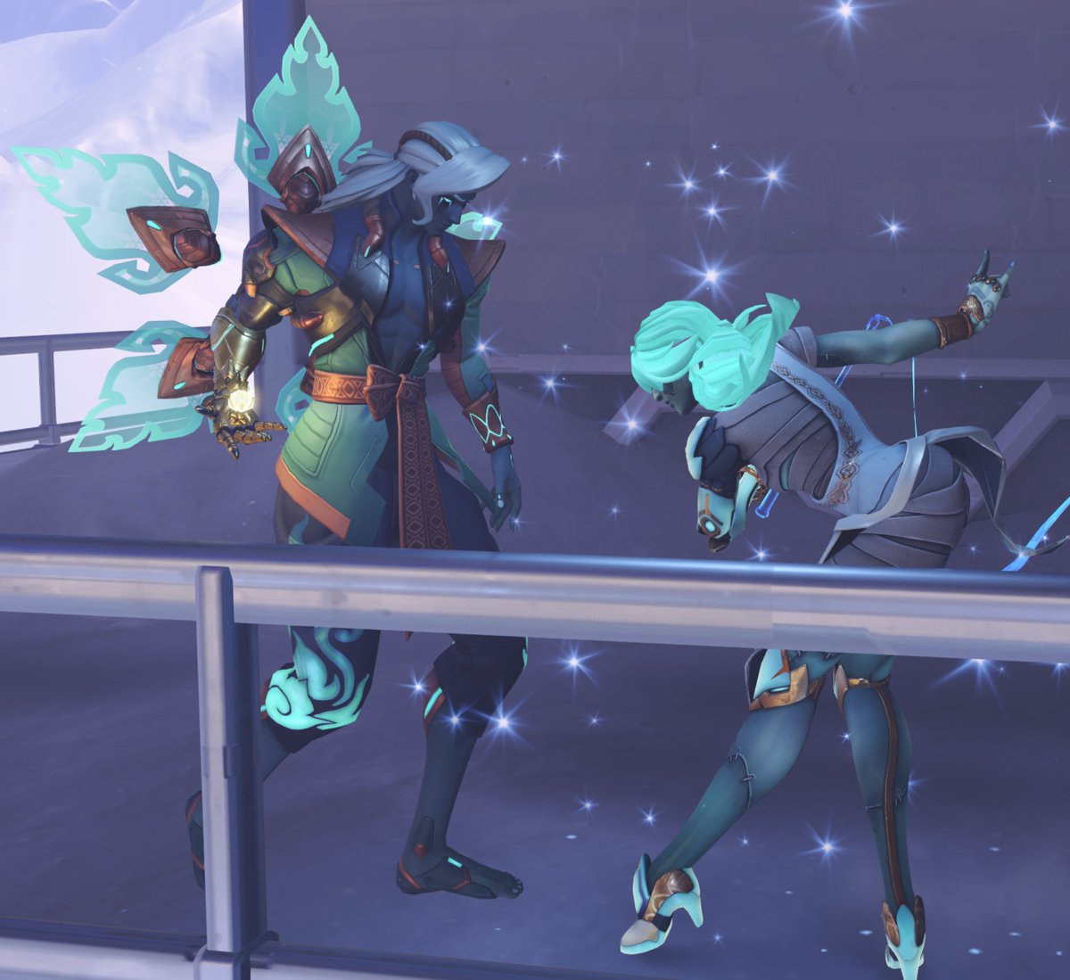 Raionmimi's tweet photo. Symweaver but if they were both glowing green ghouls https://t.co/jRQsUALNUz