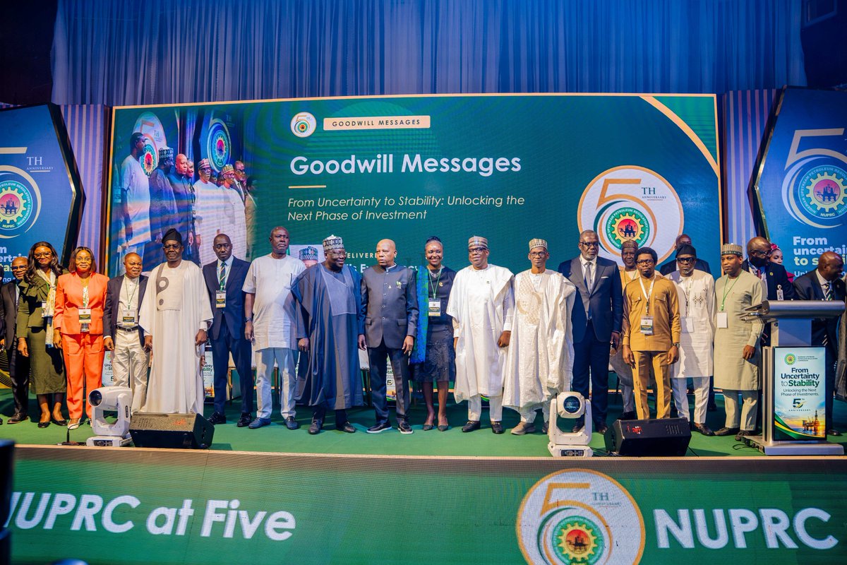 senlokpobiri's tweet photo. PHOTO NEWS:

Sen. Lokpobiri addresses guests at the 5th Anniversary of the @NUPRCofficial, highlighting milestones in drilling, production, investment, and the growth of Nigeria’s upstream sector. https://t.co/VToykeEpD3