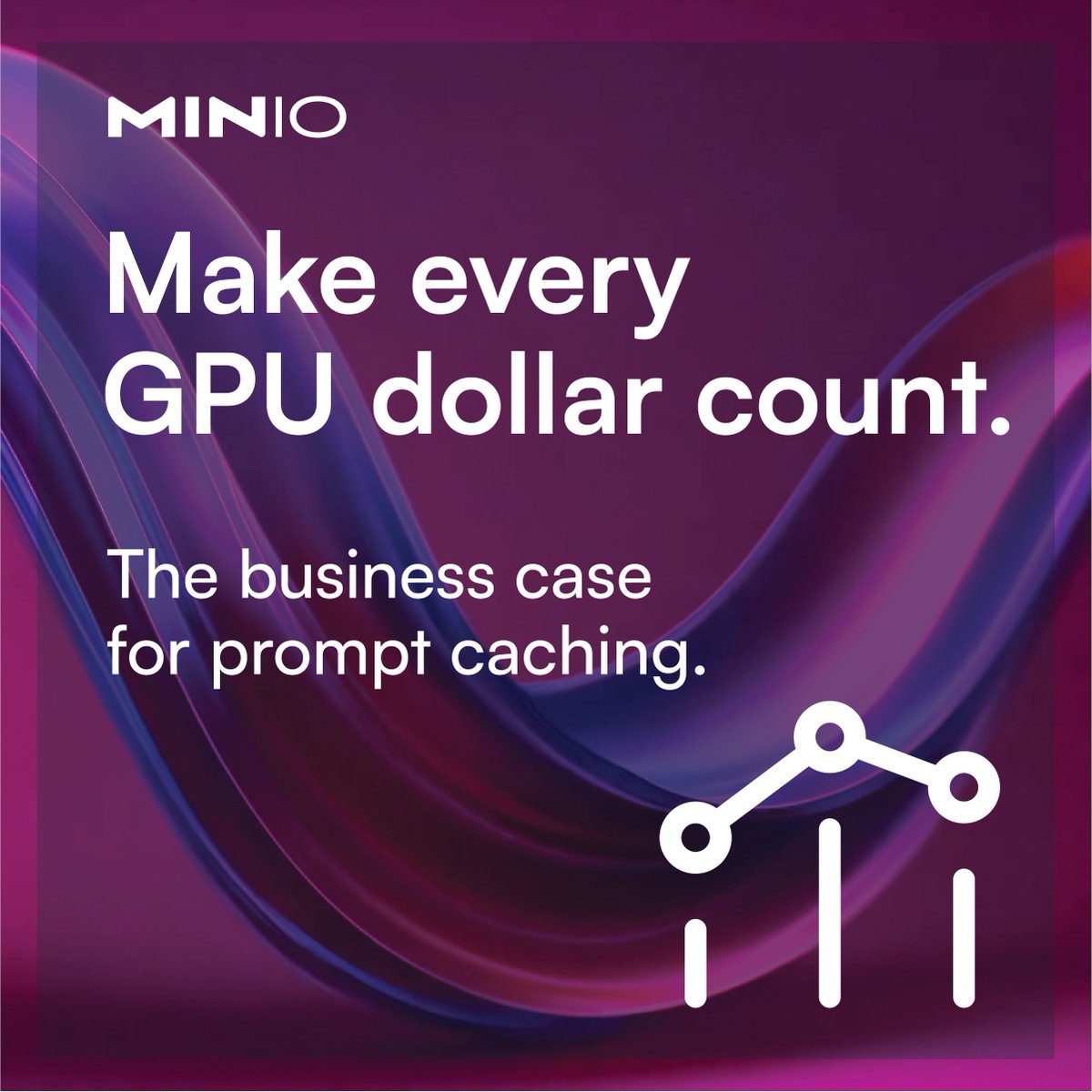 Minio's tweet photo. Every GPU dollar should produce useful work.

When GPUs repeatedly process context they’ve already seen, you’re paying for duplicate compute.

Prompt caching changes the economics: reuse context, reduce recompute, and get more from every GPU dollar. https://t.co/198MfNMYk7 https://t.co/4eJHutzcAE