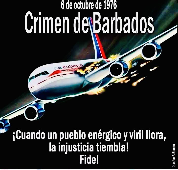 JorgeWilsy's tweet photo. #FidelCastro: “(…) Pero quizás lo más repugnante y doloroso de hechos como el que hoy conmemoramos, es que si al principio mataban para impedir la Revolución, casi puede asegurarse que el crimen de Barbados se comete para vengarse de una revolución”.
#ANAPCuba https://t.co/kLKe05Xs2a