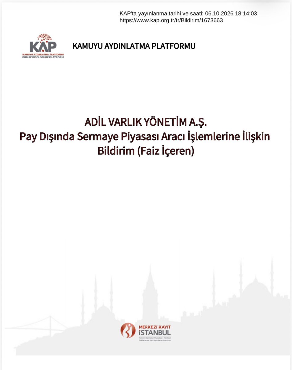 muratagirel's tweet photo. Ali Emre Ballı’nın şirket bağlantılarını ticaret sicili ilanları, KAP kayıtları ve faaliyet raporlarından derledim.

Belgelerde görünen tablo şöyle:

▪️ Fair Finansman: %100 hissedar ve yönetim kurulu başkanı.
▪️ Tarfin Tarım: 2025 yıl sonu itibarıyla %75 hissedar ve yönetim kurulu başkanı.
▪️ Adil Katılım Bankası ve Fair Finansal Kiralama: Kurucu ortak ve yönetim kurulu başkanı.
▪️ Adil Varlık Yönetim: Yönetim kurulu başkanı.
▪️ Dünya Varlık Yönetim: Yönetim kurulu başkanı ve genel müdür. Şirketin %100 hissedarı Online Finansal Danışmanlık.
▪️ Online Finansal Danışmanlık: 12 Kasım 2025 tarihli kuruluş ilanında tek kurucu Ali Emre Ballı.
▪️ Fairpay/Fintlix: Yönetim kurulu başkan vekili. Başkan Mustafa Yazıcı.
▪️ Reel Alacak Yönetim: 2021 sicil ilanında yönetim kurulu üyesi ve münferit temsil yetkilisi.
▪️ Reel Finansal Teknoloji Yazılımları: Kuruluşta Ali Emre Ballı ile Mustafa Yazıcı %50’şer ortak. İkisi de şirketi tek başına temsil etmeye yetkili.

Mustafa Yazıcı ile doğrudan ortaklık, Reel Finansal Teknoloji’nin kuruluş ilanında açıkça belgeli.

Ali Emre Ballı’nın yönetim kurulu başkanlığını yaptığı Adil Varlık Yönetim, bugün vadesi dolan finansman bonosunun 500 milyon TL anaparasını ve 115 milyon 890 bin 500 TL faizini ödeyemediğini açıkladı.

Toplam: 615 milyon 890 bin 500 TL.

İhraca aracılık eden kuruluş Tera Yatırım. Şirketin açıkladığı gerekçe ise “olağanüstü nedenler”.

Bu nedenler neler? Nisan ayında borçlanılan 500 milyon TL nerede kullanıldı? Bonoyu hangi yatırımcılar ve fonlar aldı?
