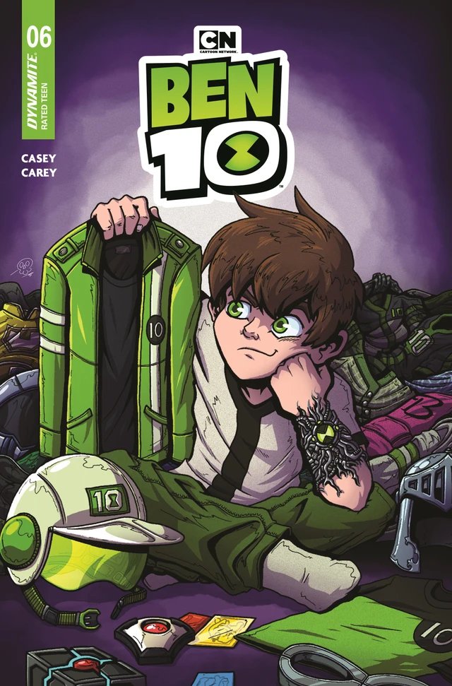 ItsTheInkTank's tweet photo. Thrilled to announce the Kuro the Artist Variant Cover for Ben 10 Dynamite #6, available for Pre-Order with the link down below! Only 500 in stock, so act fast!