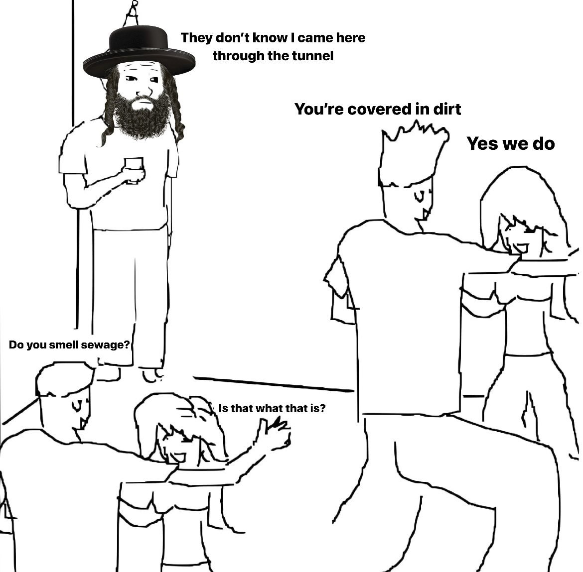 Serbi1000's tweet photo. @ConservativeIL_ @ZRhazes Tunnel jew https://t.co/hyOY2gwlwc