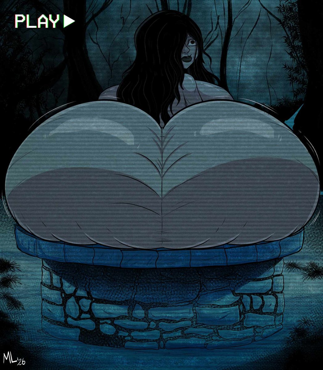 AmeizingLewds's tweet photo. Sadako Is Stuck Again! 🖤🤤👀 https://t.co/EG1Nn6mRjX