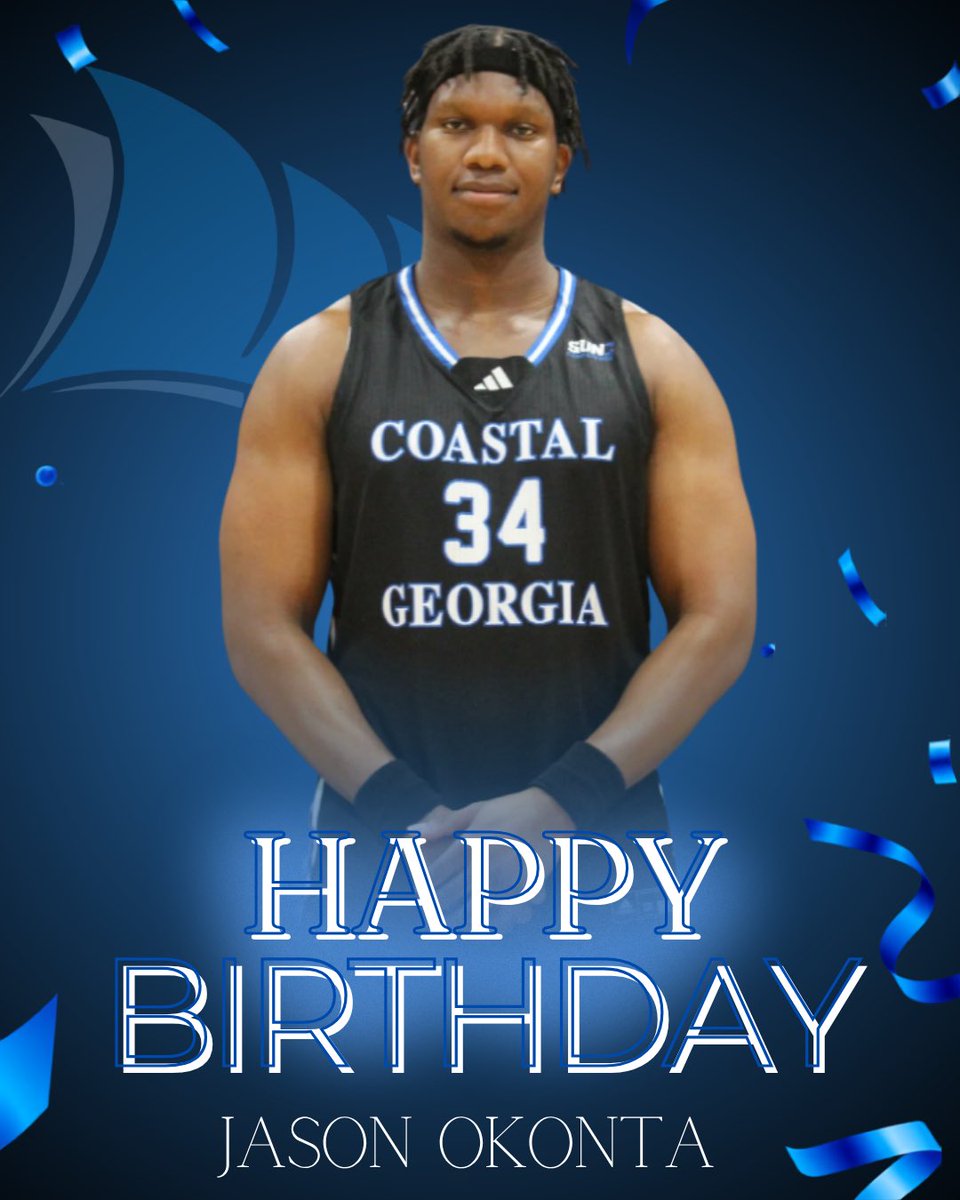 ccgaathletics's tweet photo. Happy Birthday to Men's Basketball player Jason Okonta!
Hope you have a great birthday!
#HailtheSail https://t.co/rPI4txuwCI
