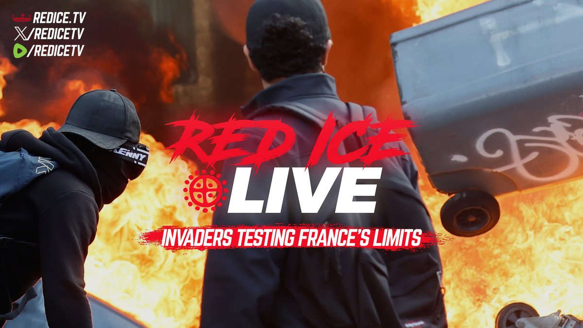 Henrik_Palmgren's tweet photo. Invaders Testing France’s Limits

France is inching towards a Haitian style ethnic cleansing of the French - in France - over the next 10 - 15 years if the French people don't take the demographic threat seriously.  Live today at 4:30pm EST | 22:30 CET.

Watch on https://t.co/fbXzaJ814U | https://t.co/brfVbl5eFx | https://t.co/0nd2XJbfsC or here on X @redicetv

Superchats | Support: https://t.co/evQir6sPIW | https://t.co/3RhzSF8pWt