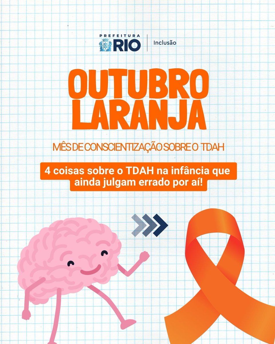 inclusaorio's tweet photo. Neste mês de conscientização sobre o TDAH, ajude a espalhar informação que acolhe em vez de julgar.

Outubro é o mês de conscientização sobre o TDAH, mas para quem vive essa realidade todos os dias, a conscientização precisa ser diária. 🧠💚 https://t.co/s3zt9H0Jmp
