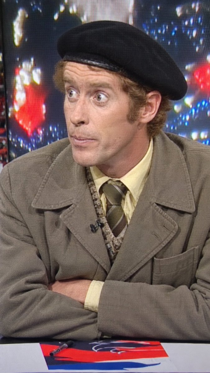 adydent67's tweet photo. Why is Ian Wright pretending to be Frank Spencer? #England #itv https://t.co/rE6z3vQSJD