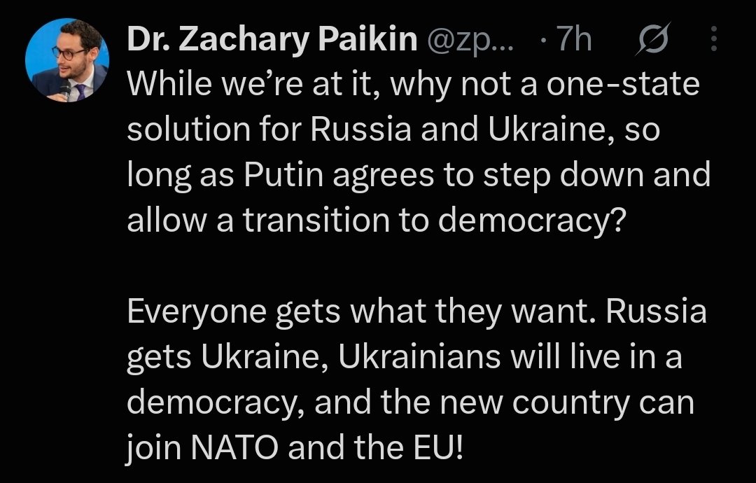 BohuslavskaKate's tweet photo. Why aren't these strange Ukrainians excited about giving up their internationally recognized statehood to live under the occupation of the same state that perpetrated the Bucha massacre, is responsible for mass graves of people tortured to death and killed in Izium, is starving the occupied town of Oleshky right now, is responsible for the Kakhovka Dam destruction, flooding the area, and then bombing volunteers and rescuers who tried to help? State that is waging horrible, genocidal war that killed their loved ones against them right now? 

Seriously, strange people, right?
