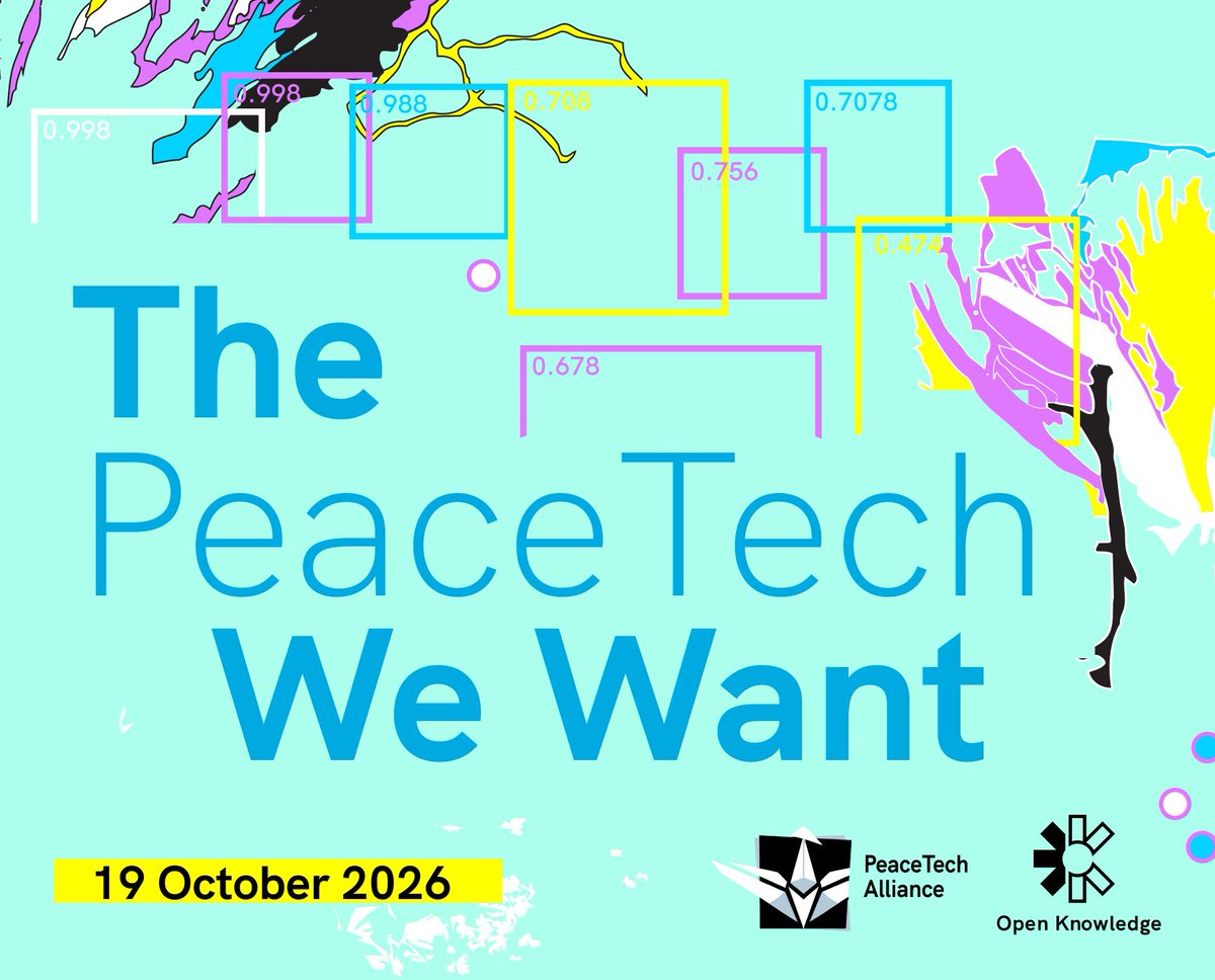 OKFN's tweet photo. 🌐 Today, 45 countries worldwide are facing armed conflict. How can we build a movement to advance our technology efforts to pave the way for peace?

☮ Come and find out with us at #ThePeaceTechWeWant Summit.

🔗 Register now: https://t.co/FJL9XAhuI7 https://t.co/EeEVOAjP78