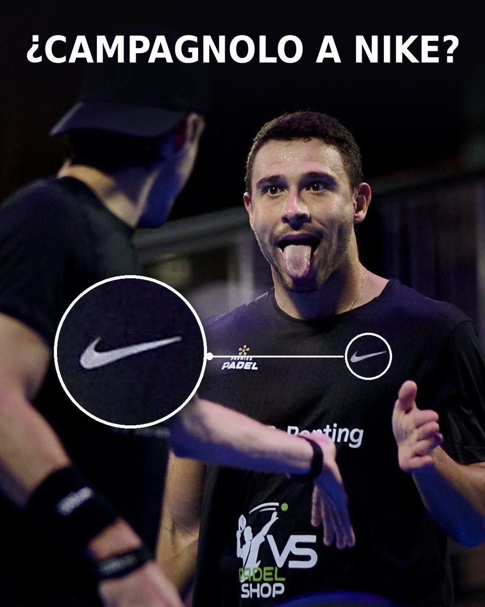 gerardo95223370's tweet photo. ¿Lucas Campagnolo con Nike? 🚨

Lo vimos en el Dusseldorf P2 con una playera de Nike ¿Casualidad o fichaje? 👀

#PremierPadel #düsseldorf #Padel #Nike #campagnolo https://t.co/jb9PNFbbDm