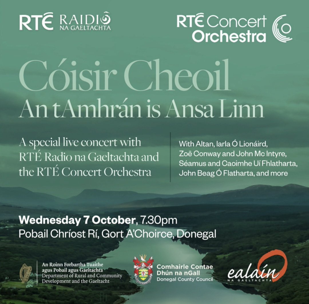 ZoeConwayfiddle's tweet photo. Is mór an onóir dúinn féin agus do John a bheith mar chuid den oíche mhór seo!!!
Oíche amárach! Tomorrow night! 🎶🎻

Cóisir Cheoil – An tAmhrán is Ansa Linn
"Our favourite song"...cannot believe that my composition, 'Faoiseamh A Gheobhadsa' setting of Máirtín O Direáin's...1/2 https://t.co/hvMa4fd6xD