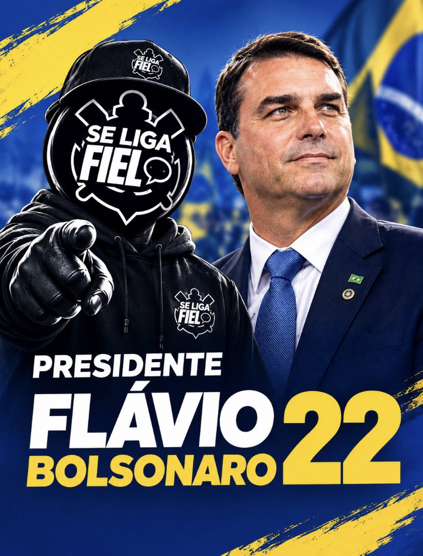 SeLigaFiel's tweet photo. Sou contra a extrema esquerda, contra qualquer ideologia nefasta dessa turma. 

Corinthiano pode ser o que quiser, isso é a verdadeira democracia. Sou Corinthians, e apoio o Flávio contra o Lula! 🇧🇷 https://t.co/VZ5k0T1gFB