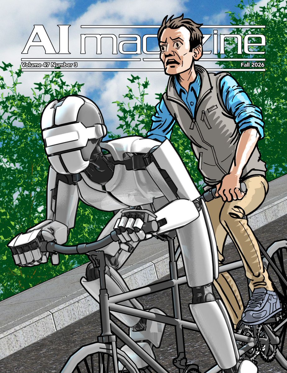 RealAAAI's tweet photo. The Fall 2026 of AI Magazine (Volume 47, Issue 3) has arrived! This issue contains more than 20 articles. View the issue and open access articles here: https://t.co/8Dt5T4y5K0 https://t.co/nQSVxP6cZ6