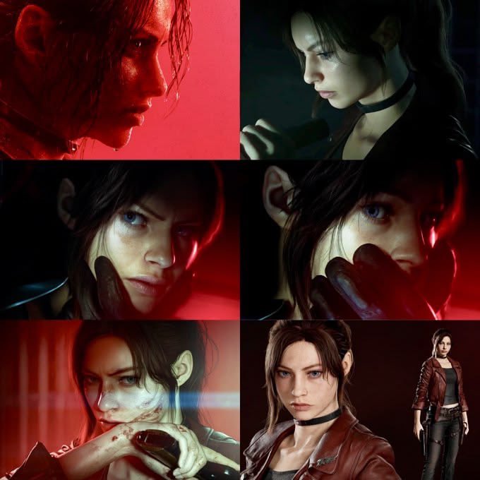 Aizz_99's tweet photo. The new Claire design with sharp features is better and I consider it the best design for it in the series https://t.co/gAl457IEzP