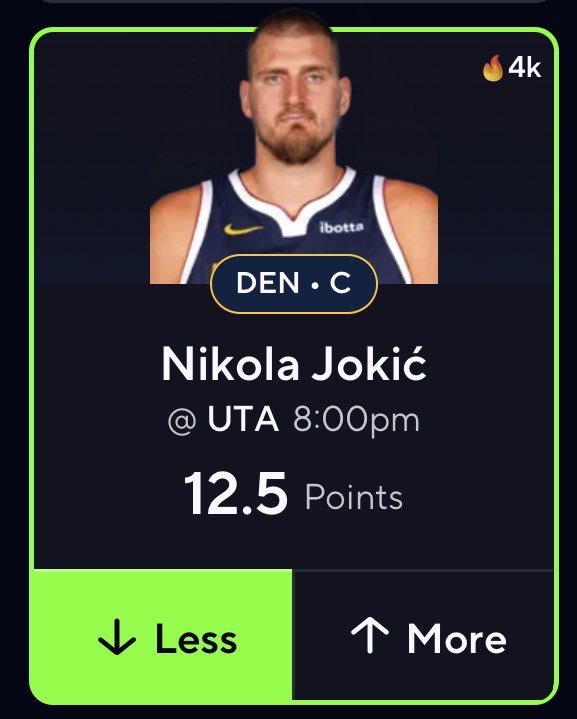 ClipSetNBA's tweet photo. NBA PRE-SEASON PLAY ☢️
🏀Nikola Jokic “U” 12.5 Points
-Currently 11.5 on UD📉
-In the 1st pre-season game vs the Jazz, Jokic shot 1-1 in 15 mins. The Jazz have size with Jaren, Markennan, and Nurkic, and we’re sending multiple bodies at Jokic resulting in alot of assists. I expect he only plays 1H again and continues getting his team involved
Play responsibly it’s only Pre-season💯 but we are going to turn up again this season! 🔥🔥
#gamblingX #PlayerProp #PrizePicks #prizepicklocks #NBAPicks #GamblingTwitter #prizepick #NBA #Playoftheday #potd #NBAX #NBAProps #NBAbet #GamblingsTwitter #NBAPreseason #Preseason #Draftkings #betmgm #fanduel