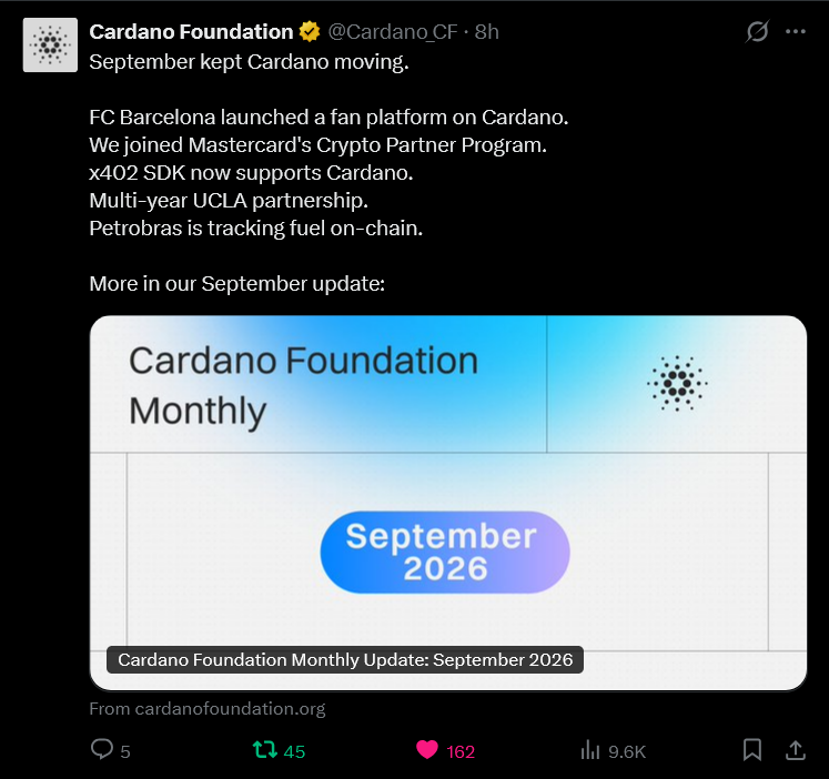 atrium_lab's tweet photo. Cardano has been cookin the past month, both on the charts as on the blockchain!

From community outreach, to payment rails and traceability with a state-owned petrochem giant, things are definitely moving!

Love to see it!! 😍 https://t.co/EG4wCqqJXH