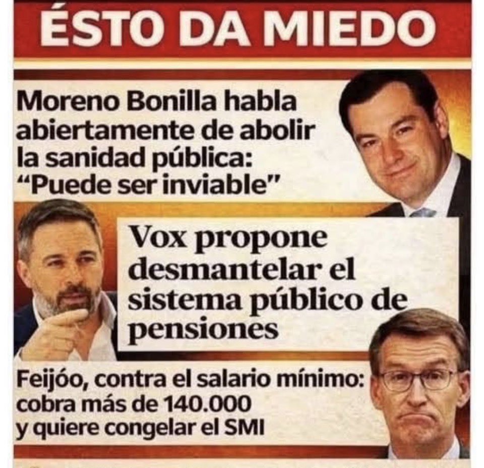 AndaluciaSinVOX's tweet photo. Lo que nos espera si ganan los fascistas https://t.co/qTsCjd1H8c