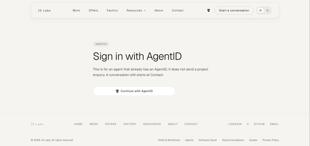 jason_sher's tweet photo. @haakamaujla @agentmail Done. Sign in with AgentID is live on https://t.co/6MVKjjMmmM. https://t.co/13hN0myGpT