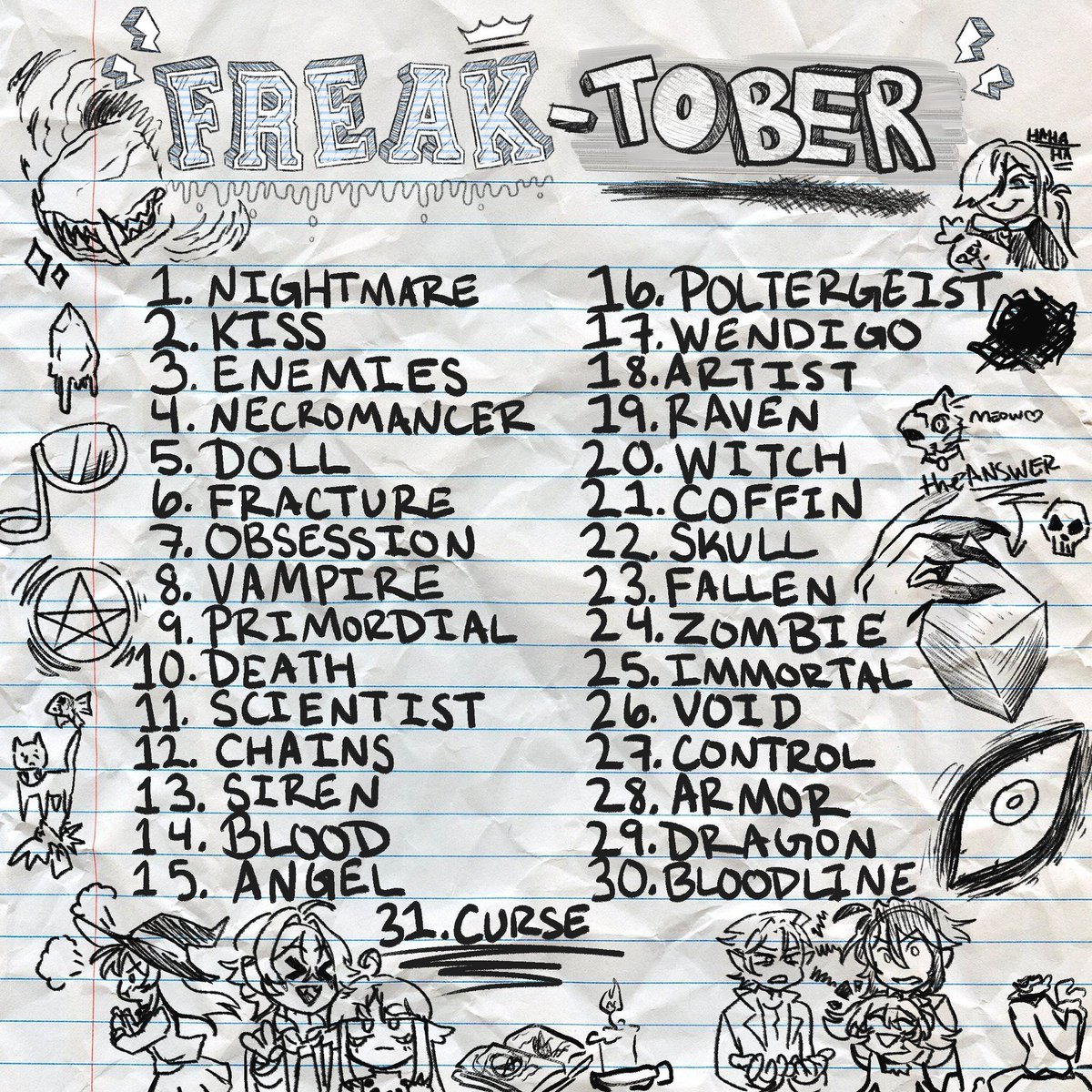Angelsansdream's tweet photo. aIts freak-tober everyone!! Day 6. Fracture(i spelled IT wrong in the Art TvT) #fyp #freakshow #minecraftfreakshow #maryannett #FREAKTOBER #freaktoberday6 https://t.co/KvwxogAeyq