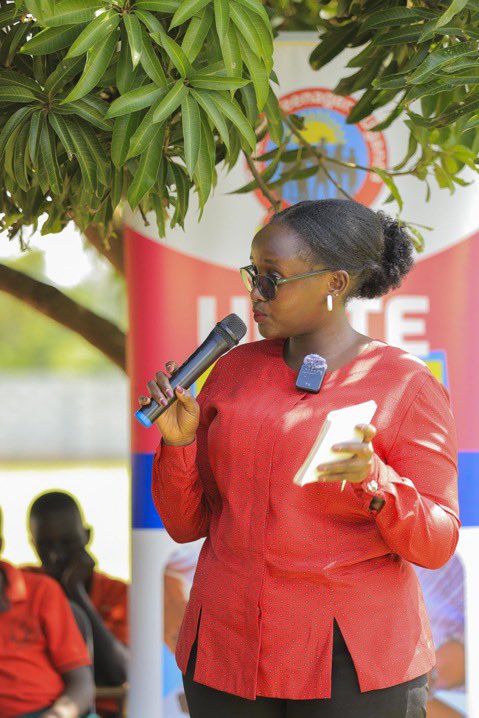 JoviaKusiima_'s tweet photo. Today, I had the privilege of representing @GreaterImpactA at the 4th Edition of the #UniteForGirls event organised by @RaisingTeensUg2 at Raise Up A Child Primary School, Namayumba in Wakiso District under the theme, “When girls unite, communities transform.”

I had the opportunity to speak to young people about leadership, courage and the power of using their voices.

My message to them was simple and clear:

Be Brave.
Speak Up.
Know Your Worth.
Stand for Your Future.

I reminded them that leadership does not always begin with a position or a title. Sometimes, it begins with the courage to speak when something is wrong, to make choices that protect your future and to believe that your voice has value.

As the Director of @GreaterImpactA this is the kind of work that continues to remind me why we exist. From menstrual justice and SRHR to girls’ rights, education and youth leadership, we are committed to creating spaces where young people can be heard, empowered and equipped to create change.

Today was also a beautiful reminder that impact comes with joy. There were conversations, learning, poetry, laughter, dancing and moments of genuine connection.

I am grateful to @RaisingTeensUg2 for the partnership and to Madam @nankunda20 thank you for believing in me. Once again thank you for creating this platform where girls and young people could be seen, heard and celebrated.

When girls unite, communities transform. And when young people are brave enough to use their voices, change begins.

#UniteForGirls #IDGC2026 #GreaterImpactAfrica #GirlsRights #EndChildMarriage #YouthLeadership 
@Eddieug10Ug @nankunda20 @Hashtag_Movers @WezeshaGirls @kate_kiama @GloriaHindu @girlrising @AfricanSisters_ @AtuhaireLyndah @EstherBirungi22 @Atuhairecarol10 @CarolPrim3 @UNYouthAffairs @norbert_walter @DjembaMicheal @AUEUYouthLab @JuliaMuhumuza @Drkatula @BugembeNelson @iRaymondMugume @namulaimma @KevinKagundu @BKKYouthCouncil