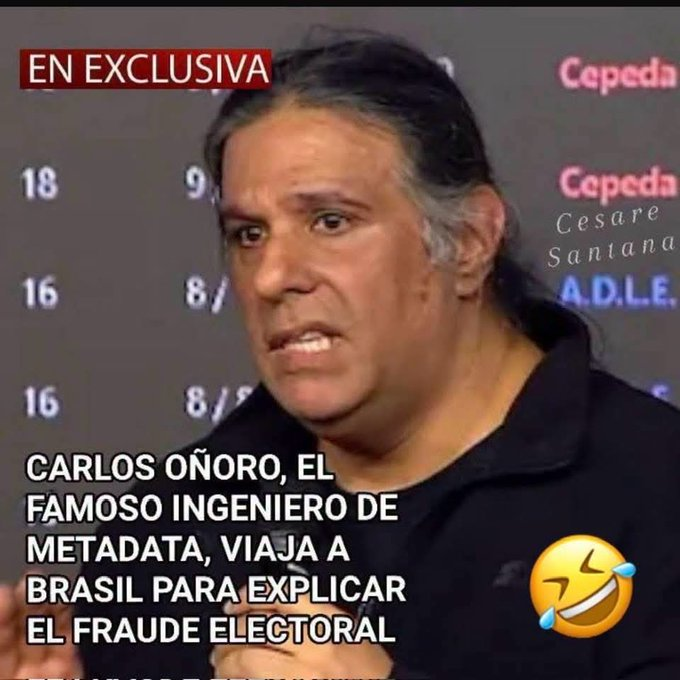 JairoHDavidN's tweet photo. ¡ATENCIÓN BRASIL! ¡BRASIL VOTÓ BIEN! ¡LULA GANÓ! ¡TODO ES UN MEGAFRAUDE!

El ing. de Metadata que descubrió el fraude en Colombia me reposteó esta mañana y está dispuesto a viajar a Brasil

El software israelí ya ha intervenido las elecciones en 32 países. ¡Hay que detenerlos ya! https://t.co/1IJyAgPi4V