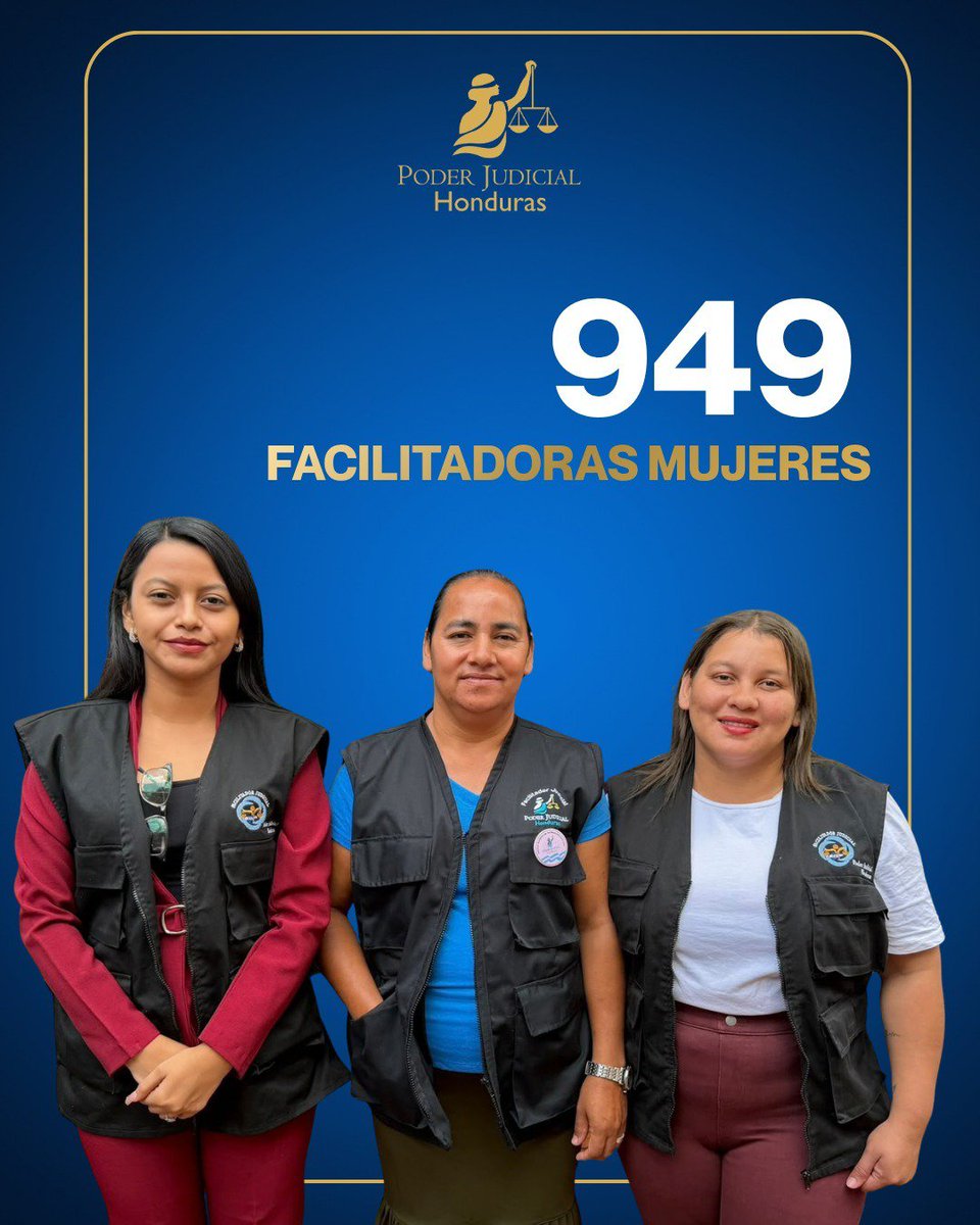 PJdeHonduras's tweet photo. ⚖️ Detrás de cada cifra hay una historia de servicio voluntario, compromiso y solidaridad.

Cada Facilitador y Facilitadora Judicial dedica su tiempo para orientar, promover el diálogo y acercar la justicia a su comunidad.

📍 ¿Necesitas orientación? Avócate al Facilitador o Facilitadora Judicial más cercano a tu comunidad.

Justicia en tu comunidad.

#JusticiaEnTuComunidad #SNFJHonduras #PoderJudicialHN