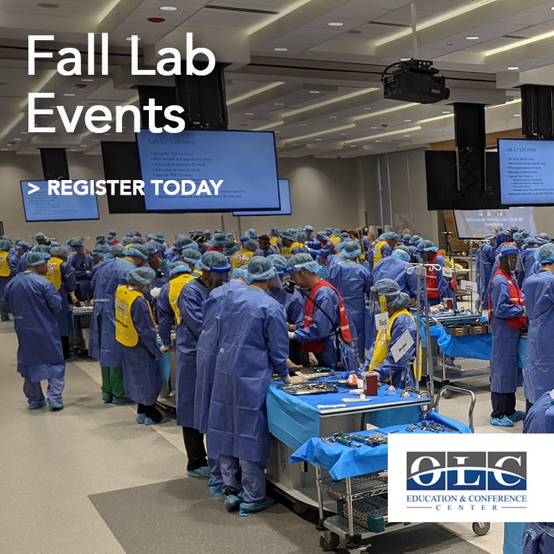 OLC_Events's tweet photo. The next five weeks bring advanced surgical training to OLC:

Oct. 24: AANA E.L.I.T.E. Knee + Hip Courses
Nov. 6–7: ACFAS Arthroscopy of the Foot &amp; Ankle

See the full calendar: https://t.co/acn4kFpzHo

#OLCEvents https://t.co/UADTDNF0dU