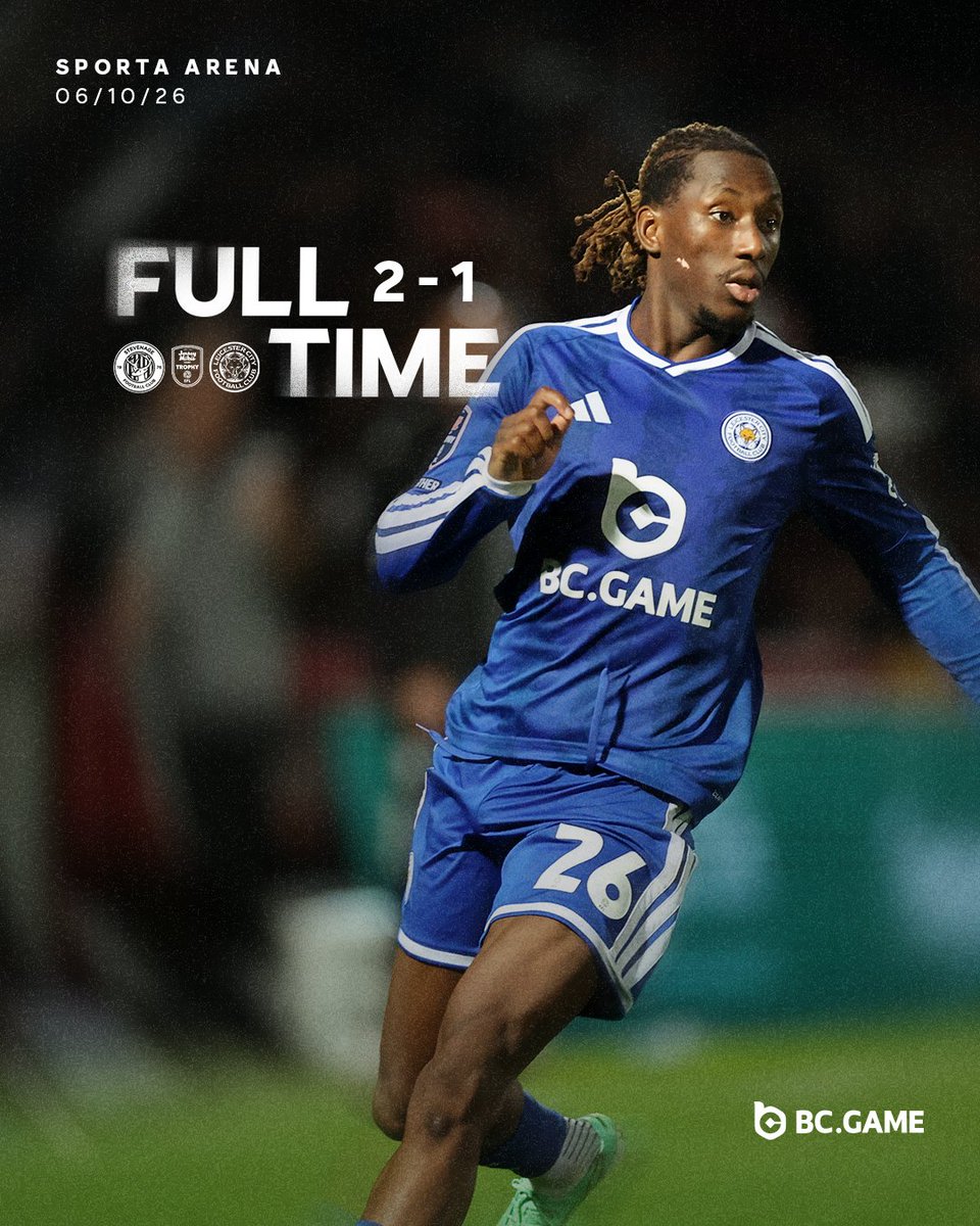 LCFC's tweet photo. A defeat on the road ⏹️
#STELEI | @BCGame https://t.co/g8Jhhue4Sy